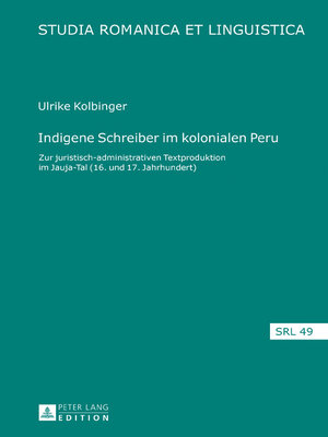 cover image of Indigene Schreiber im kolonialen Peru